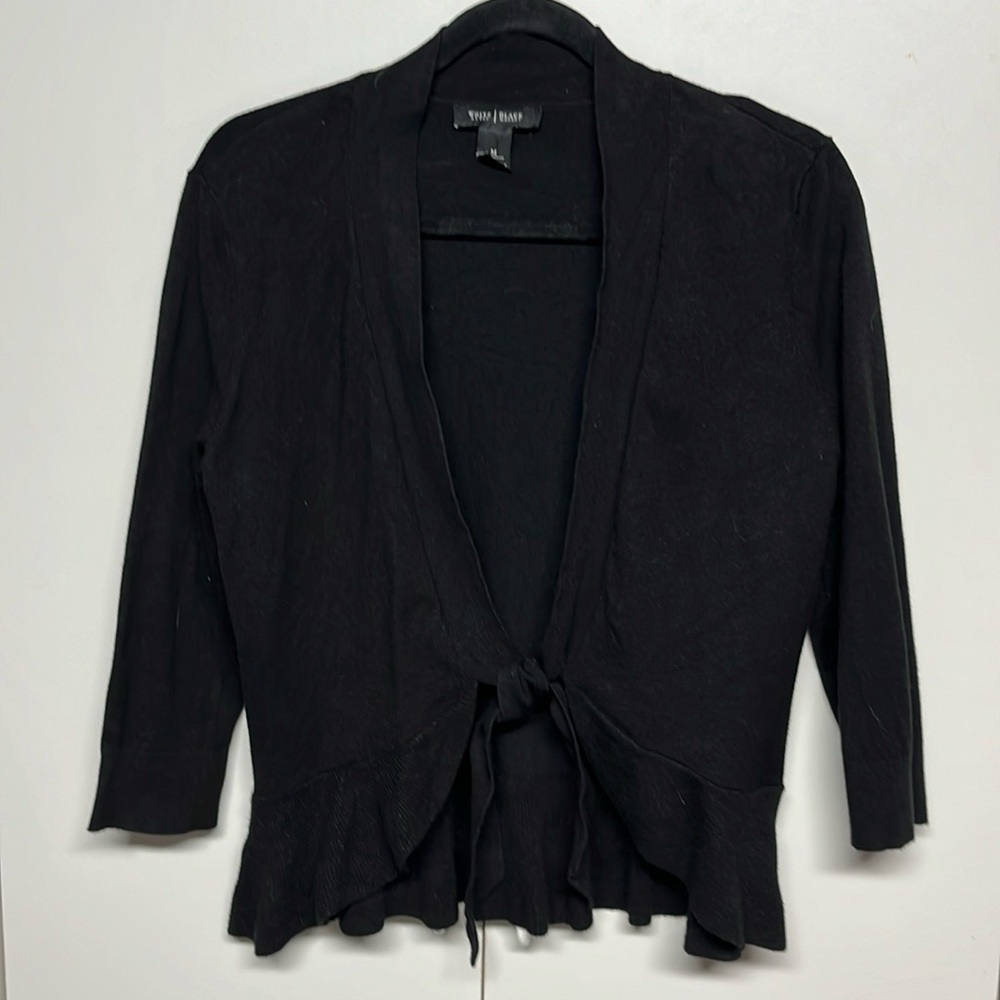 WHBM Black Cardigan